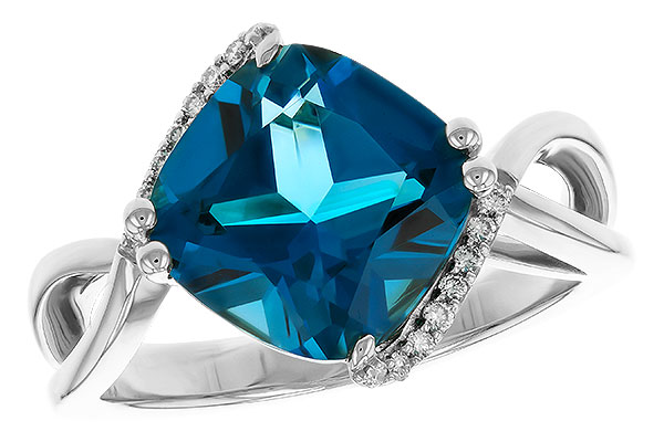 E311-16053: LDS RG 4.42 LONDON BLUE TOPAZ 4.50 TGW (10MM LBT)