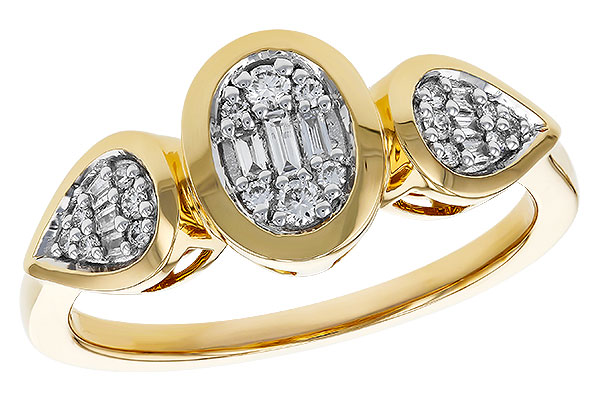 E311-17889: LDS DIA RG .07 TW BAGUETTE .17 TW