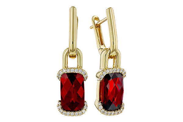 E312-00580: EARR 4.65 TW GARNET 4.80 TGW (10x6MM GAR)