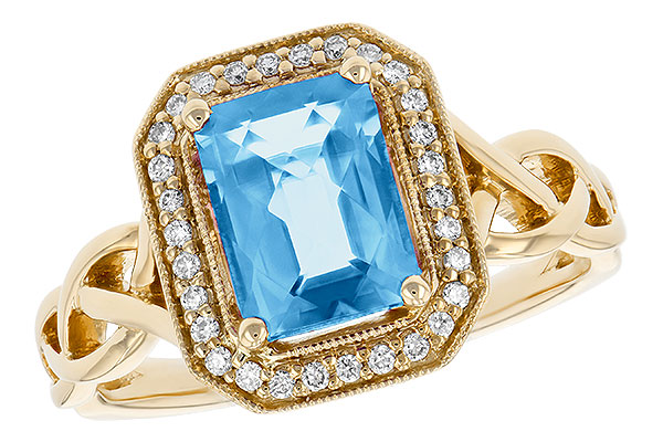 F223-85107: LDS RG 1.77 BLUE TOPAZ 1.88 TGW