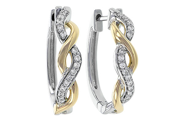 F225-64262: EARRINGS .15 TW