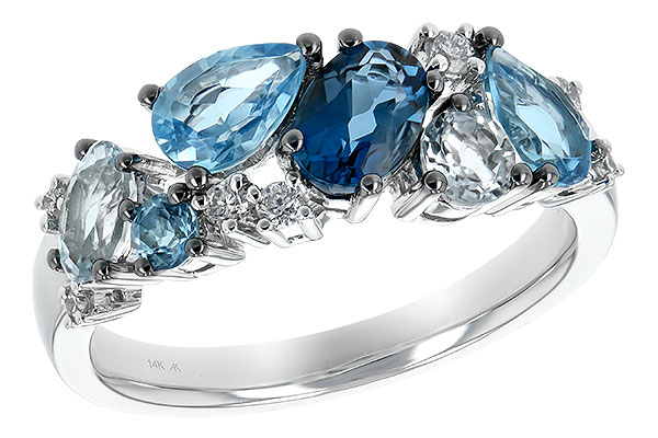 F225-64271: LDS RG 2.05 BLUE TOPAZ 2.16 TGW