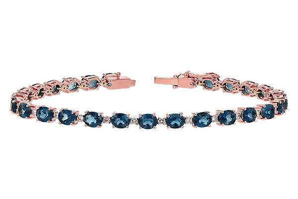 F225-66016: BRACELET 8.97 LONDON BLUE TPZ 9.55 TGW