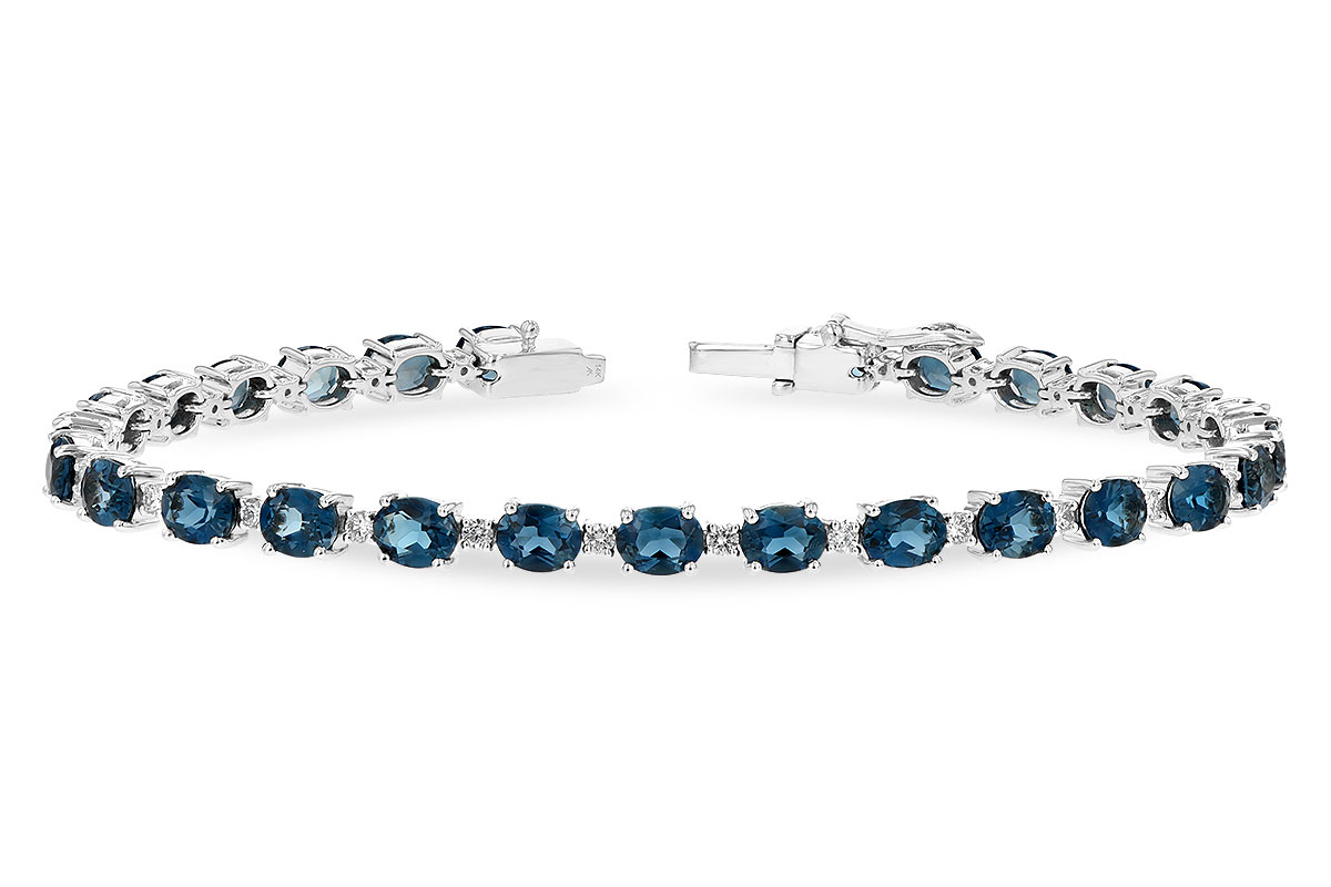 F225-66016: BRACELET 8.97 LONDON BLUE TPZ 9.55 TGW