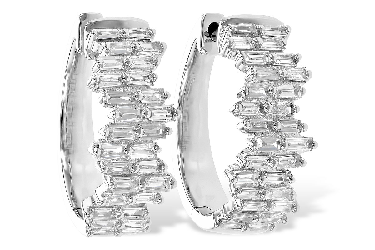 F226-59716: EARR .70 TW BAGUETTE DIAS