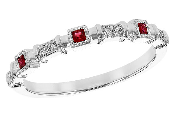 F226-62407: LDS WED RG .09 RUBY .14 TGW