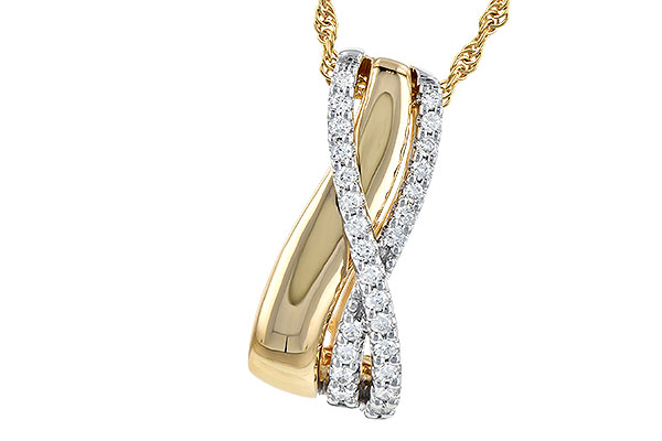 F309-29698: NECKLACE .26 TW