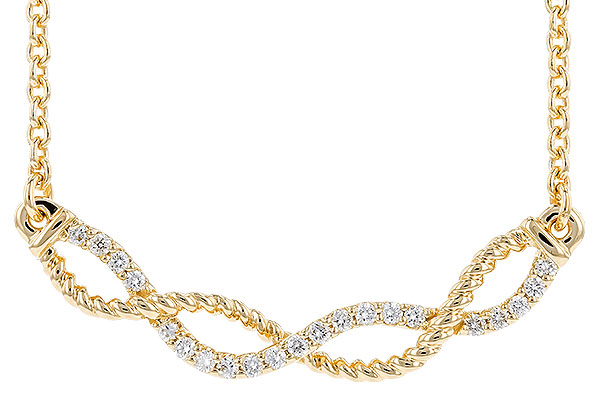 F310-19689: NECKLACE .12 TW (18")