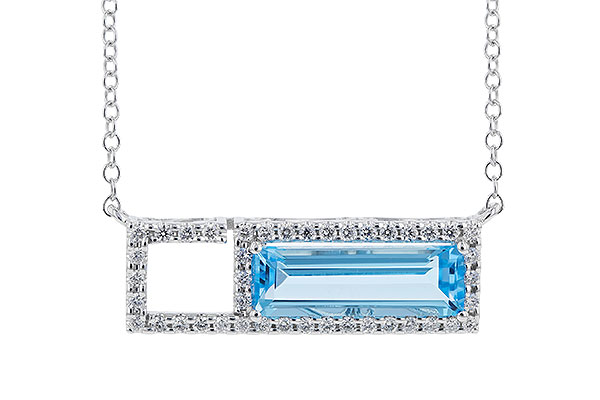 F310-20580: NECK 1.44 BLUE TOPAZ 1.60 TGW