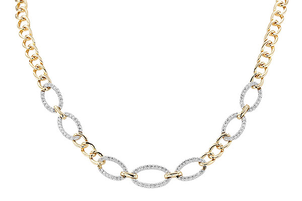 F310-20589: NECKLACE 1.12 TW (17")(INCLUDES BAR LINKS)
