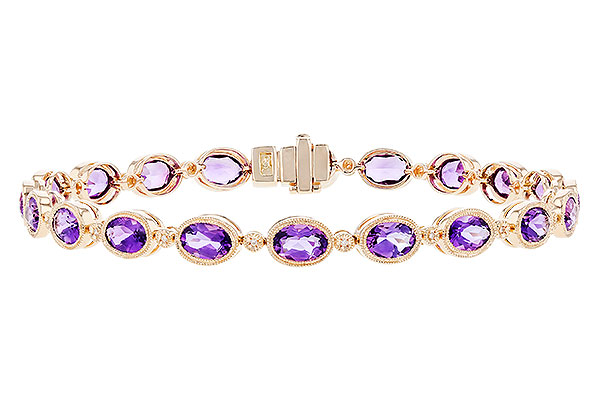 F310-20616: BRACELET 6.86 TW AMETHYST 6.90 TGW