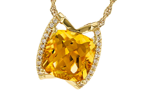 F310-23362: NECKLACE 3.74 CITRINE 3.85 TGW (10MM CIT)