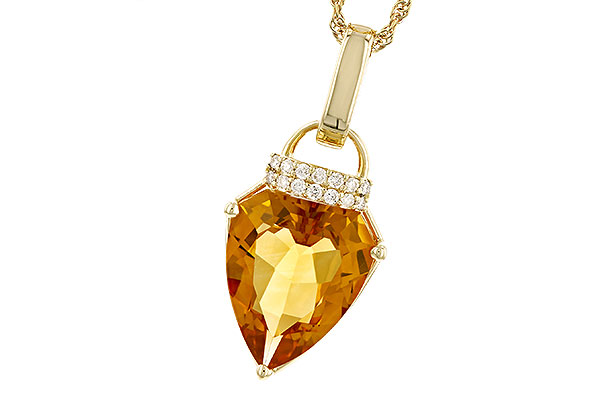 F310-25171: NECKLACE 3.12 CITRINE 3.18 TGW (12x10MM CIT)