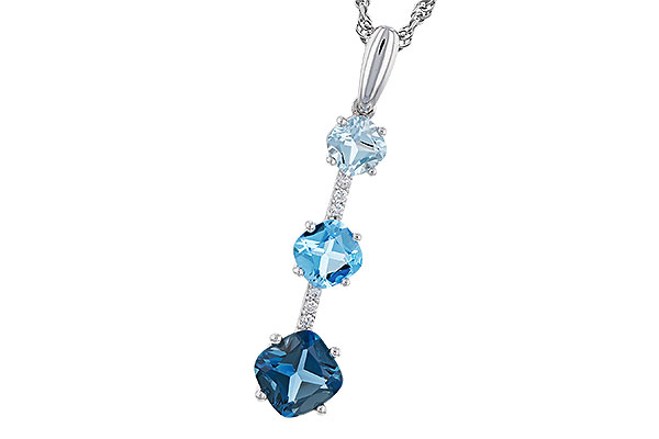 F311-10616: NECK 1.87 TW BLUE TOPAZ 1.90 TGW