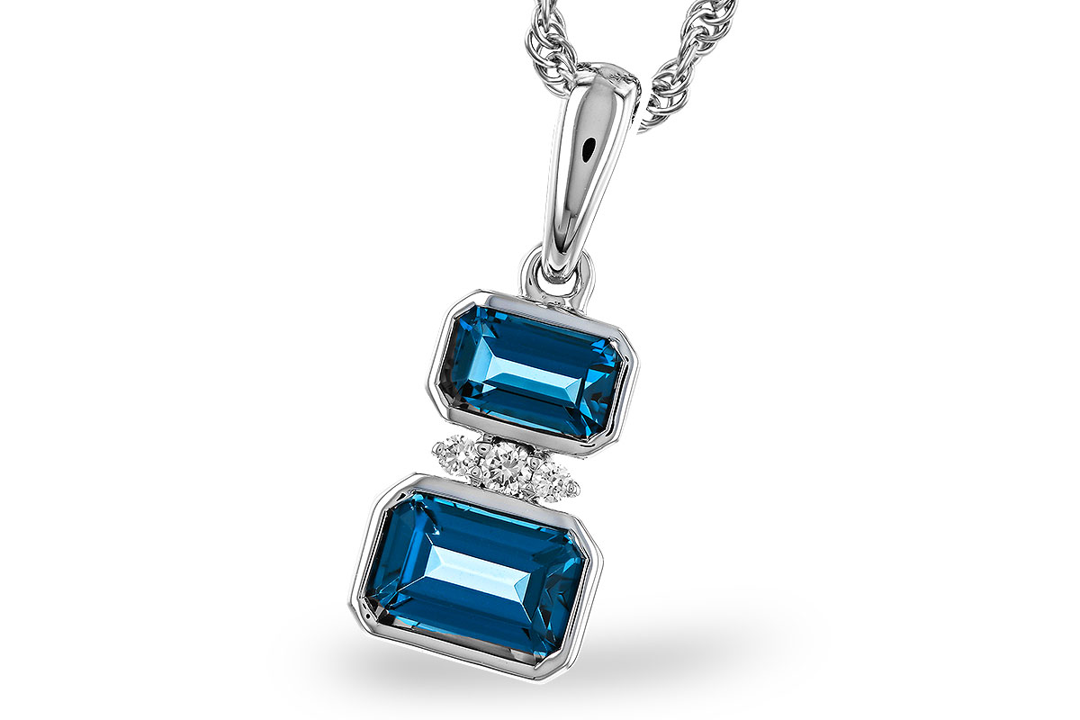 F311-11516: NECK .95 TW LONDON BLUE TOPAZ .98 TGW