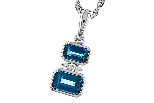 F311-11516: NECK .95 TW LONDON BLUE TOPAZ .98 TGW