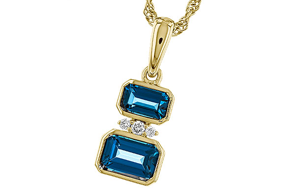 F311-11516: NECK .95 TW LONDON BLUE TOPAZ .98 TGW