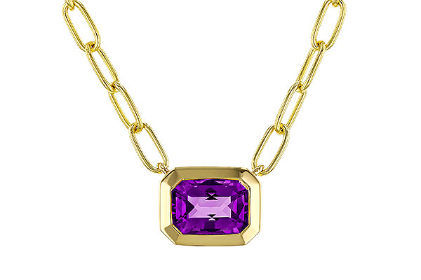 F311-15171: NECKLACE .82 AMETHYST (18")