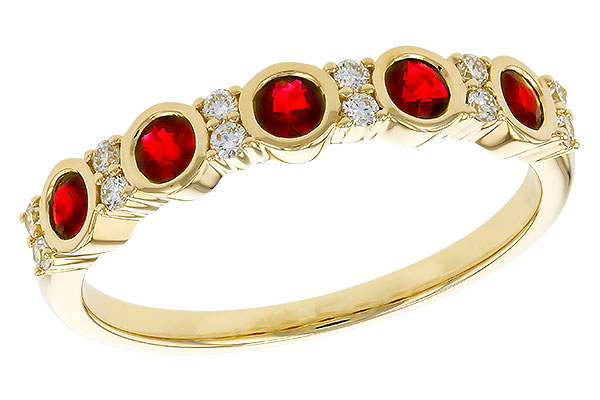 F311-17880: LDS WED RG .33 TW RUBY .45 TGW