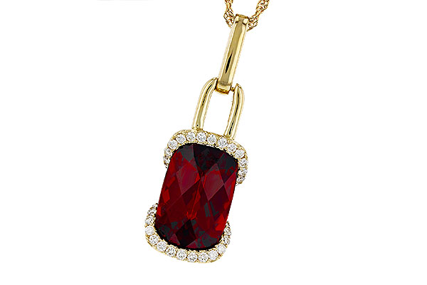 F312-00580: NECK 4.30 GARNET 4.45 TGW (12x8MM GAR)