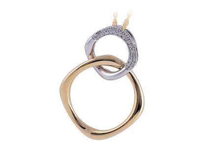 G221-11489: NECKLACE .14 TW