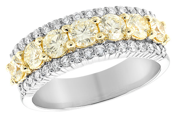 G224-76080: LDS DIA WED RG 1.20 YELLOW DIA 1.64 TW