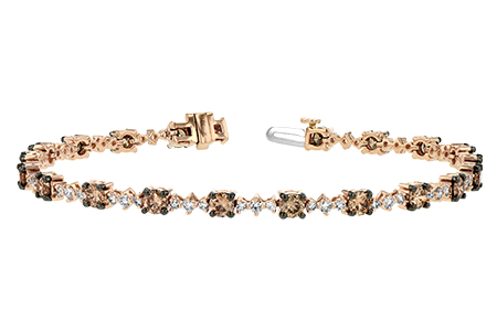 G224-78771: BRACELET 3.05 BROWN DIA 4.10 TW