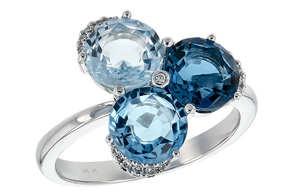 G225-65180: LDS RG 4.02 BLUE TOPAZ 4.07 TGW