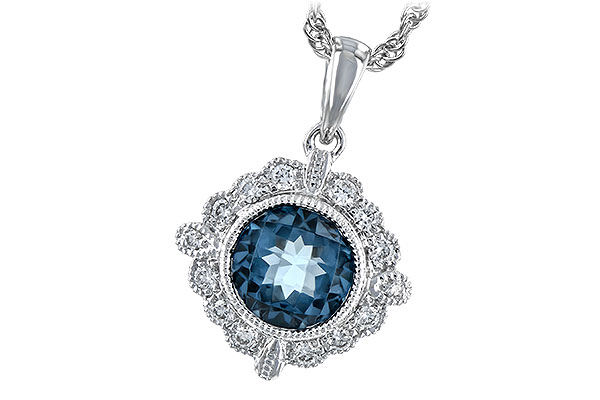 G225-66962: NECK .98 BLUE TOPAZ 1.10 TGW