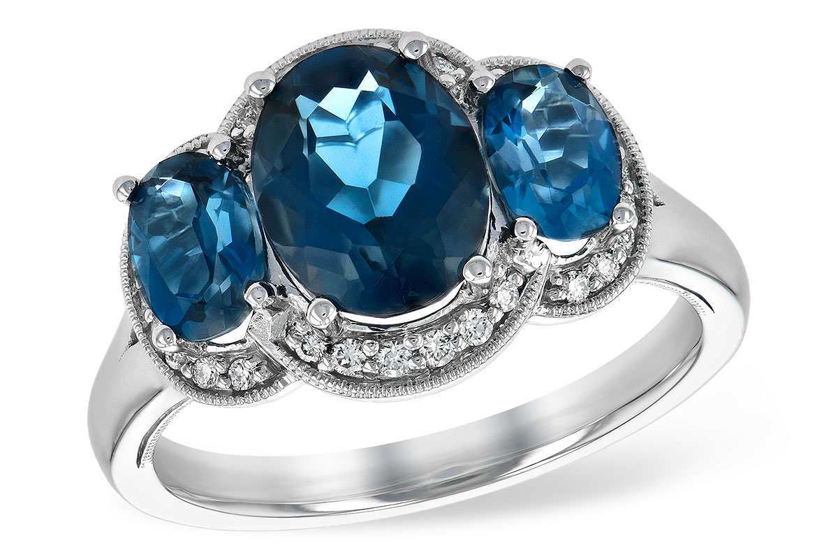 G225-70571: LDS RG 4.20 BLUE TOPAZ 4.33 TGW