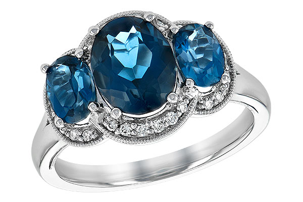 G225-70571: LDS RG 4.20 BLUE TOPAZ 4.33 TGW