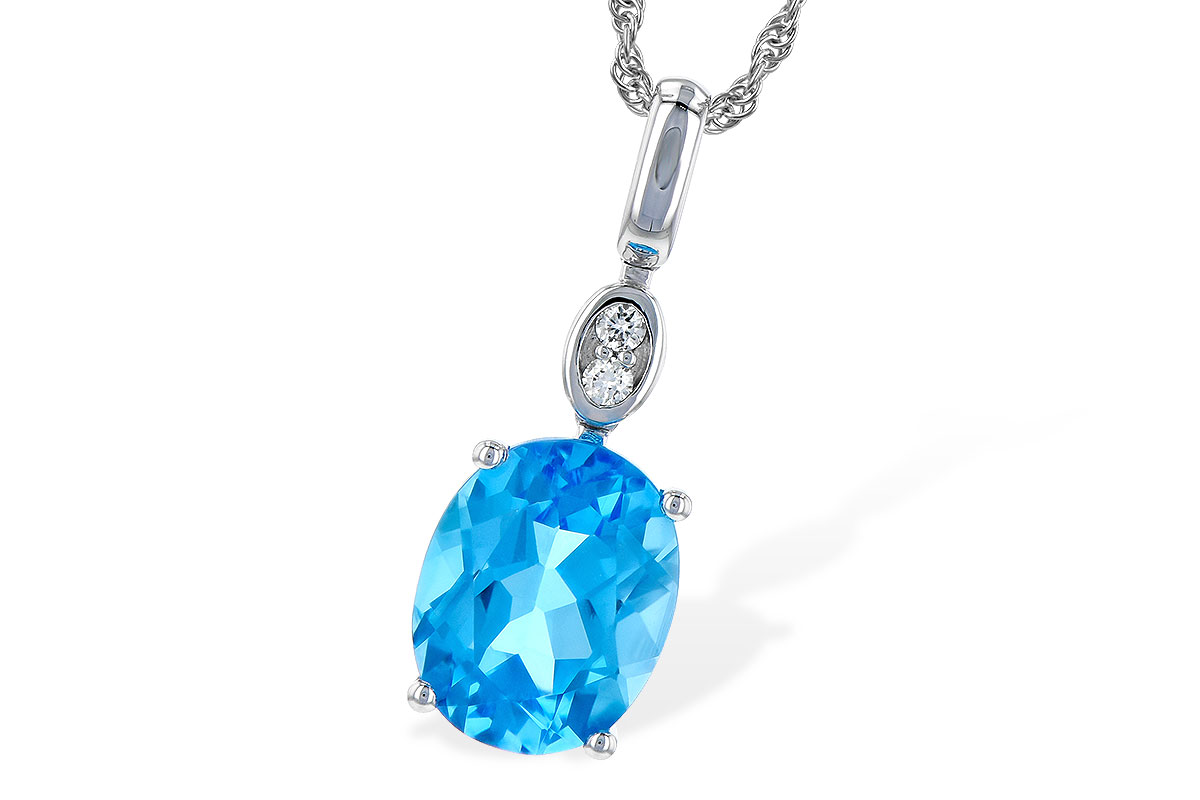 G226-62453: NECK 2.84 BLUE TOPAZ 2.87 TGW (10x8MM BT)