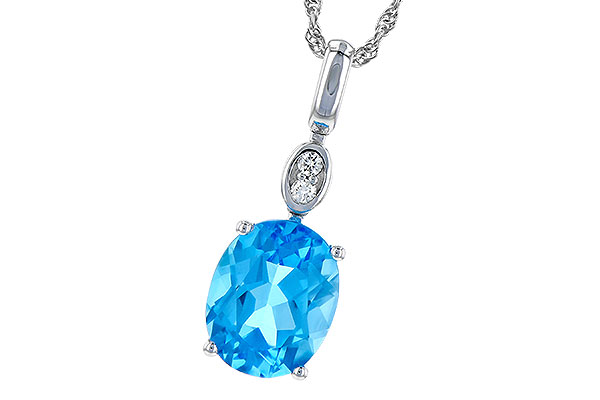 G226-62453: NECK 2.84 BLUE TOPAZ 2.87 TGW (10x8MM BT)