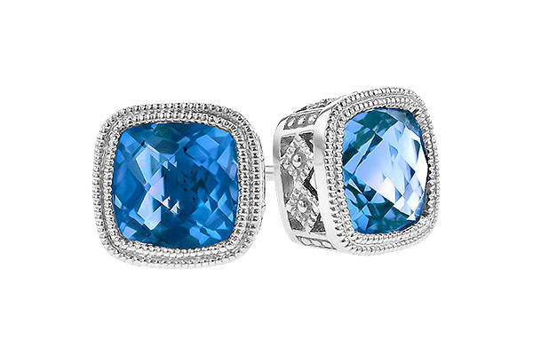 G309-28734: EARR 2.20 TW BLUE TOPAZ