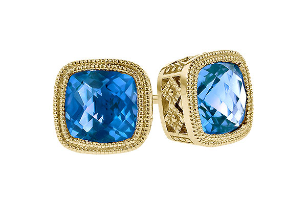 G309-28734: EARR 2.20 TW BLUE TOPAZ