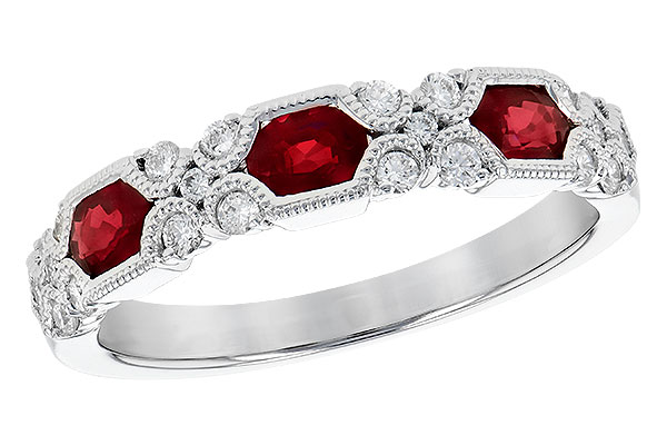 G309-31471: LDS WED RG .74 RUBY 1.00 TGW (4x3MM RUBY)