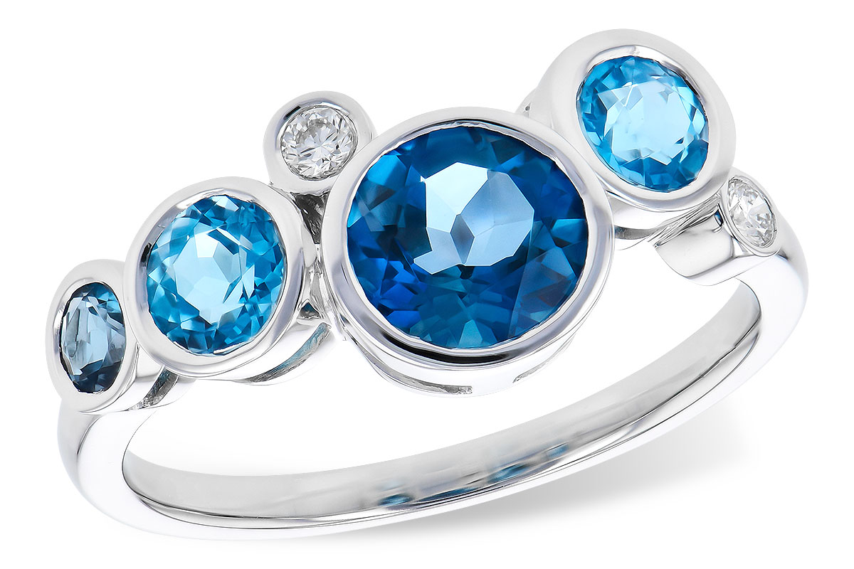 G309-34253: LDS RG 1.40 TW BLUE TOPAZ 1.45 TGW
