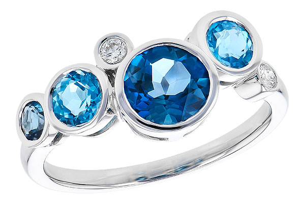 G309-34253: LDS RG 1.40 TW BLUE TOPAZ 1.45 TGW