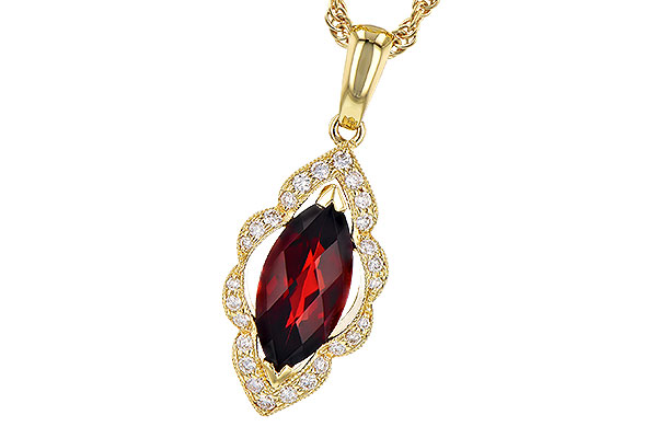 G309-35107: NECK 1.25 GARNET 1.36 TGW