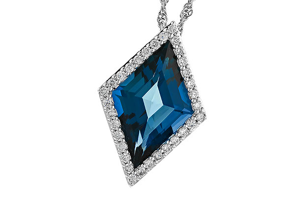 G310-25162: NECK 3.04 LONDON BLUE TOPAZ 3.20 TGW