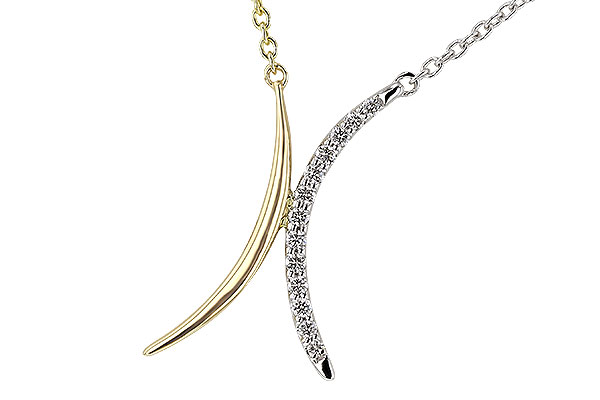 G311-09671: NECKLACE .14 TW (18")