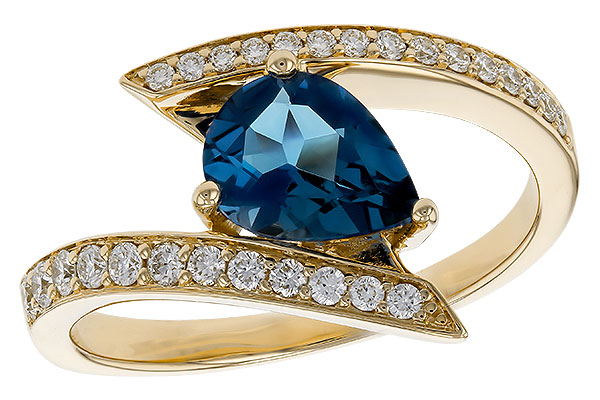G311-10580: LDS RG 1.04 LONDON BLUE TOPAZ 1.28 TGW (8x6MM)