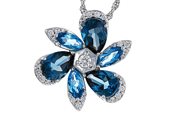 G311-13307: NECKLACE 3.03 BLUE TOPAZ 3.22 TGW