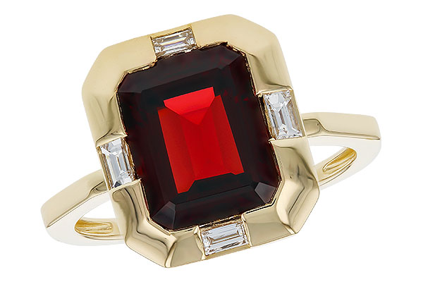 G311-13334: LDS RG 3.65 GARNET 3.82 TGW (10x8MM GAR)