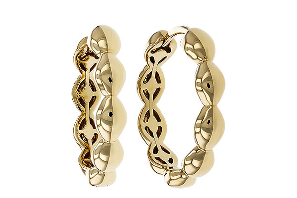 G311-15180: GOLD EARRINGS (18MM)
