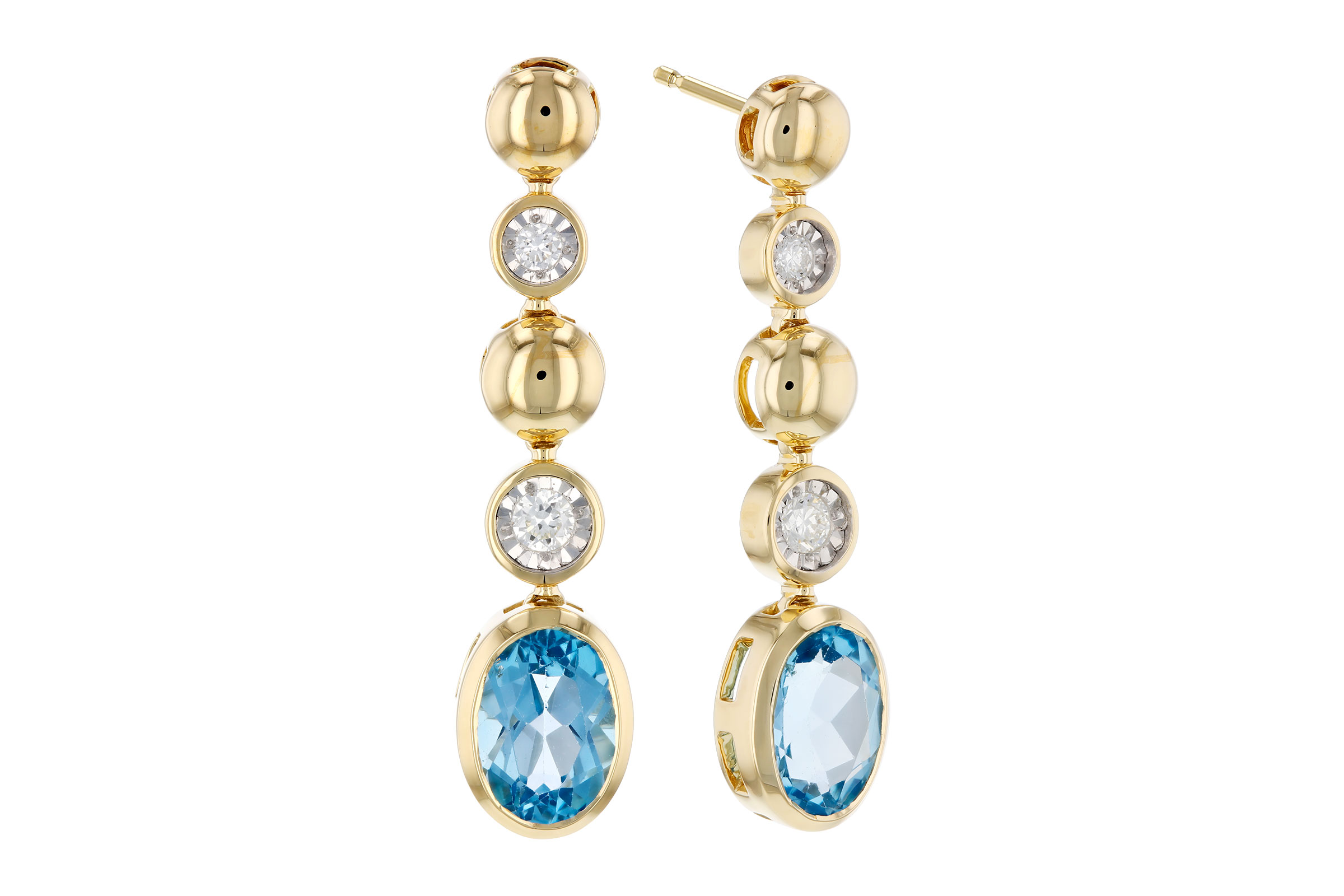 G312-01525: EARRINGS 1.66 TW BLUE TOPAZ 1.76 TGW