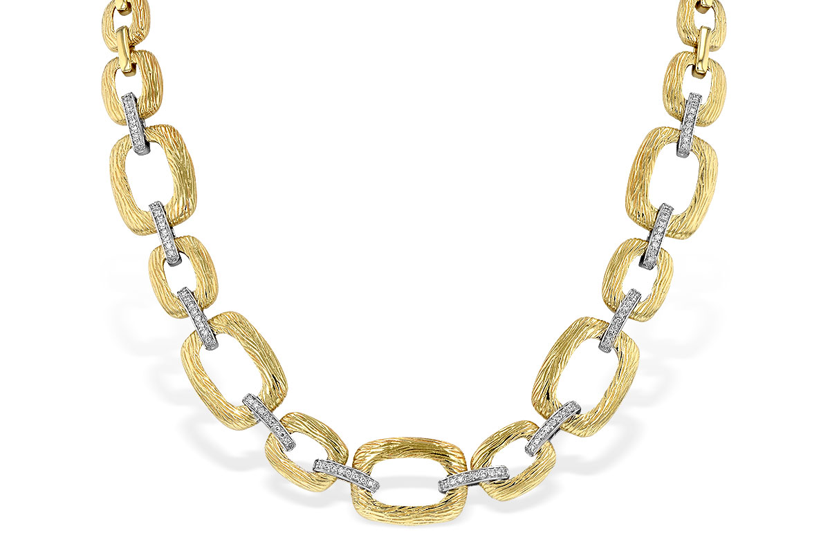 H042-91534: NECKLACE .48 TW (17 INCHES)