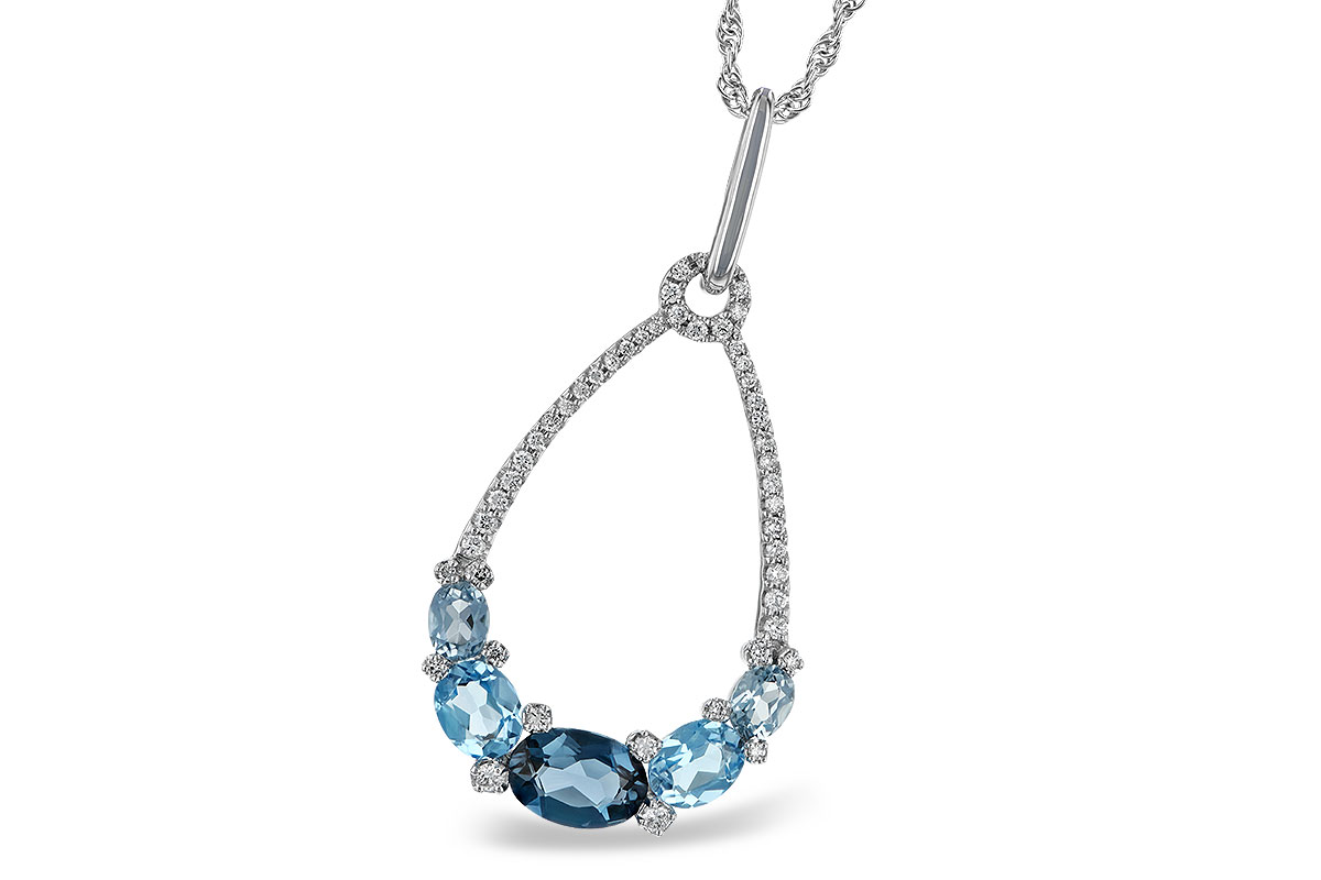 H223-86043: NECK 1.76 BLUE TOPAZ 1.96 TGW