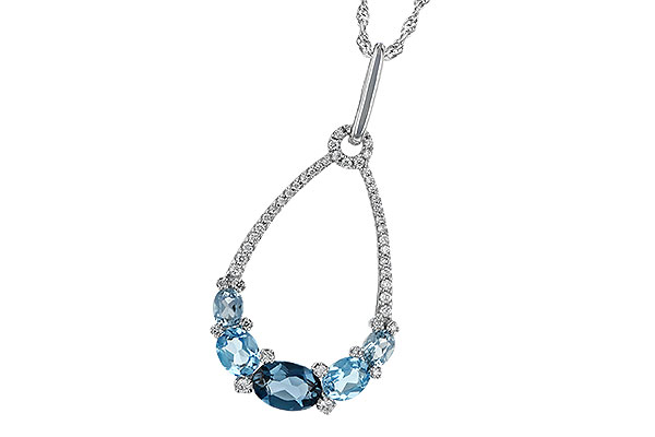 H223-86043: NECK 1.76 BLUE TOPAZ 1.96 TGW