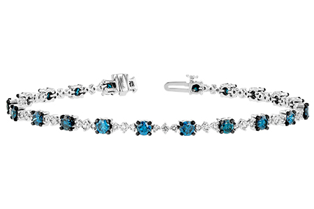 H224-78762: BRACELET 3.00 BLUE DIA 4.05 TW